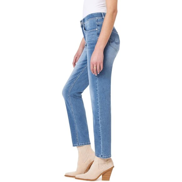 Women's Cotton-Blend Straight Ankle Jeans 10 Slimming Fit 29.5 Inseam - Picture 3 of 8